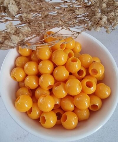 Koyu Sarı Sazan Boncuğu 10 MM