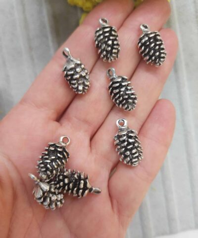 Kozalak Kolye Ucu Gumus