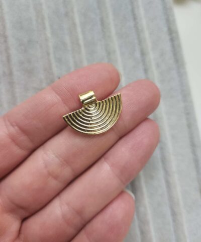 Yelpaze Kolye Ucu - Gold