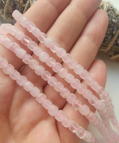 Kup Pembe Kuvars Dogal Tas Dizi 2