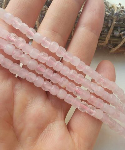 Kup Pembe Kuvars Dogal Tas Dizi 3