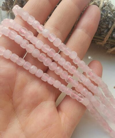 Kup Pembe Kuvars Dogal Tas Dizi 4