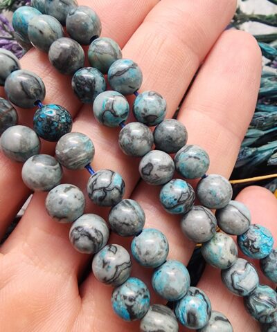 Küre Apatit Doğal Taş Dizi - 8 MM