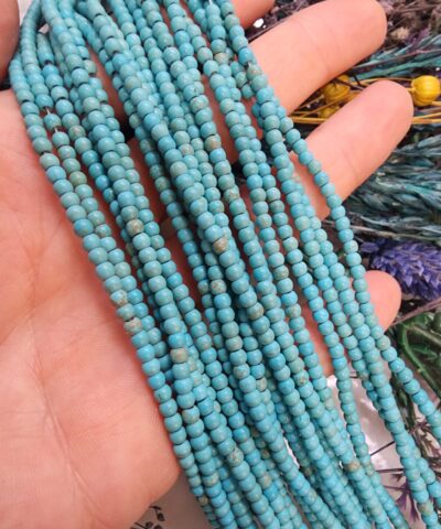 Kure Turkuaz Firuze Dogal Tas Dizi 3 Mm