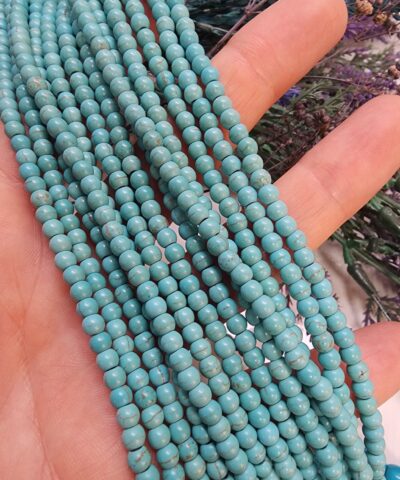 Kure Turkuaz Firuze Dogal Tas Dizi 4 Mm