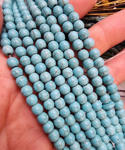 Kure Turkuaz Firuze Dogal Tas Dizi 6 Mm