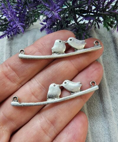 Kuslar Detayli Zamak Dokum Kolye Ucu 3