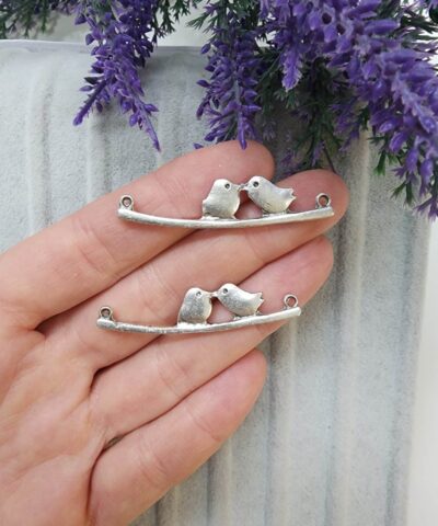 Kuslar Detayli Zamak Dokum Kolye Ucu