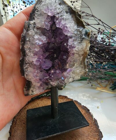 Kütle Masa Üstü Dekoru Ametist Taşı