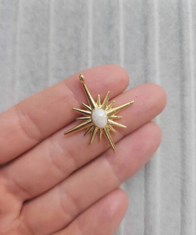 Kutup Yıldızı Sedef Mineli Takı Ucu - 501