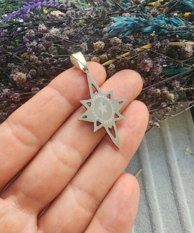 Kutup Yıldızı Çelik Kolye Ucu - 502