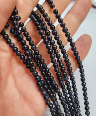 Lacivert Yıldız Doğal Taş Dizi - 4 MM