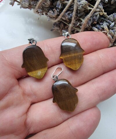 Lale Kolye Ucu Kaplan Gozu Tasi 3