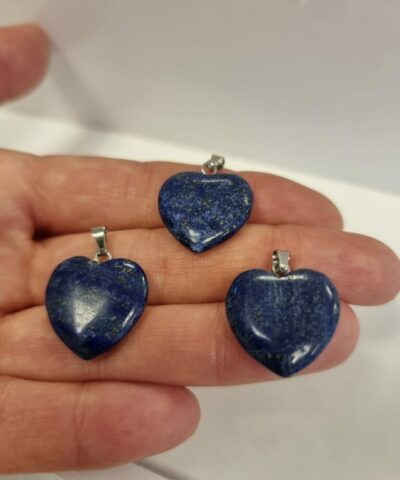 Lapis Kalp Dogal Tas Kolye Ucu