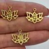 Lotus Cicegi Mat Altin Kaplama Taki Aparati 2