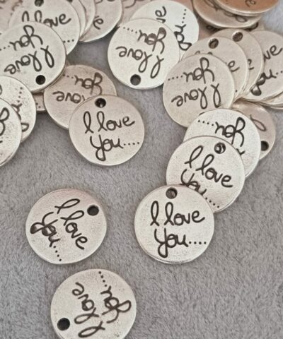 Love You Zamak Dokum Kolye Ucu 3