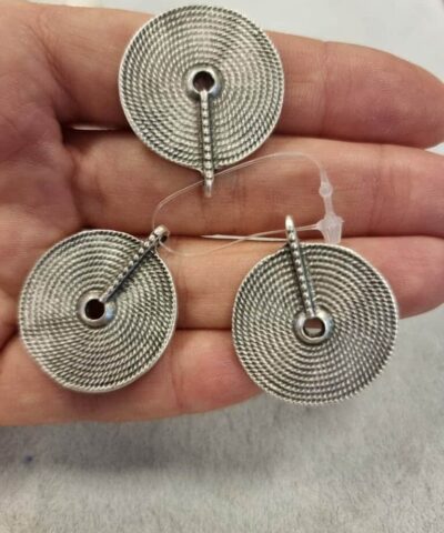 Madalyon Gumus Renk Kolye Ucu 4