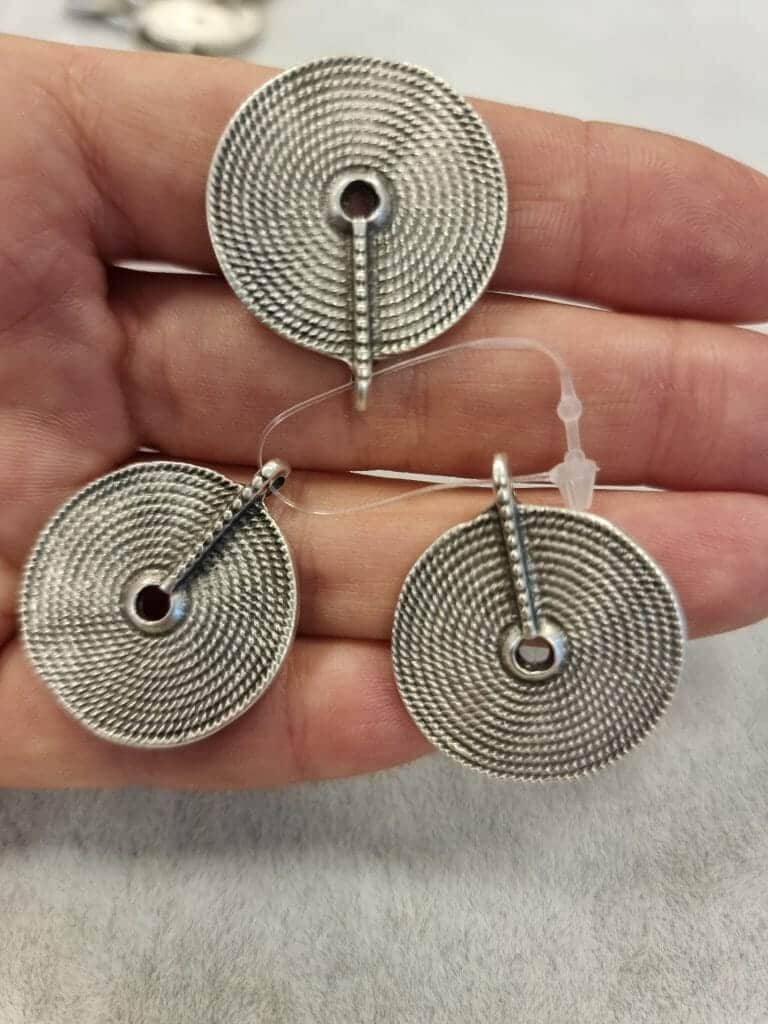 Madalyon Gumus Renk Kolye Ucu 5