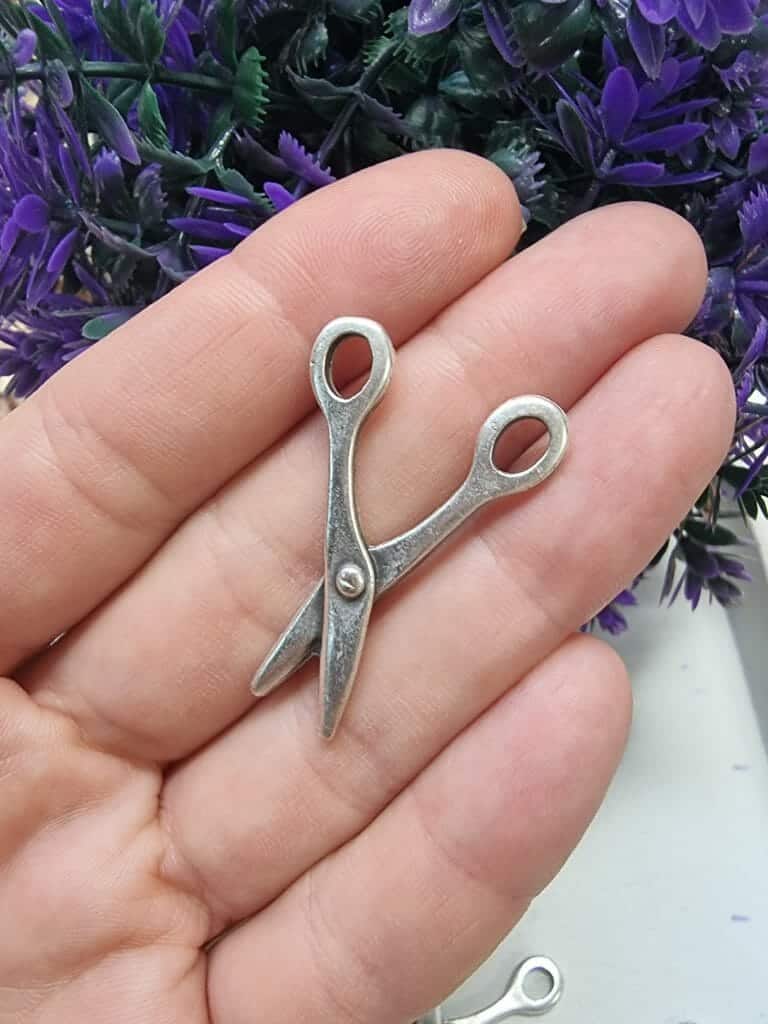 Makas Zamak Dokum Kolye Ucu 2