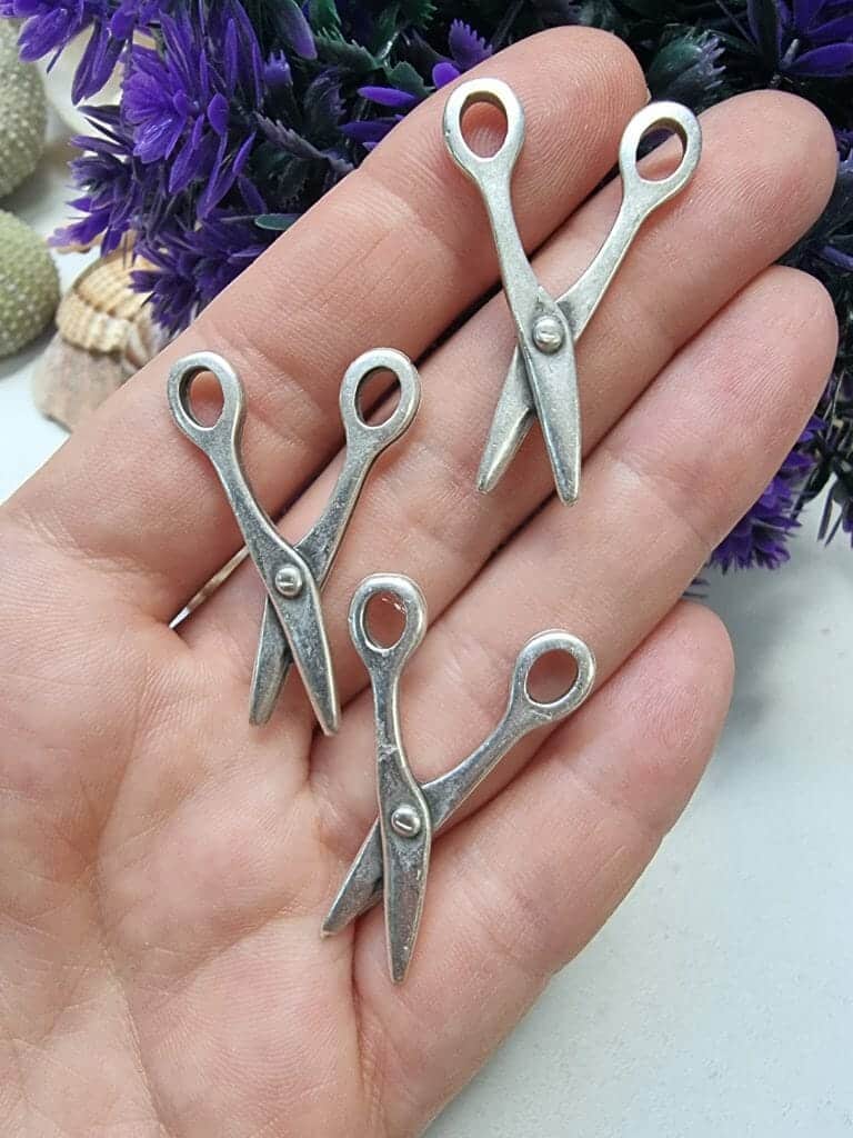 Makas Zamak Dokum Kolye Ucu 3