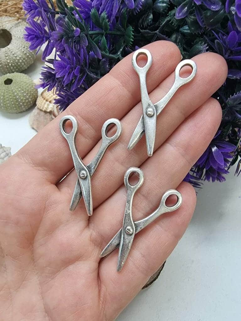 Makas Zamak Dokum Kolye Ucu 4