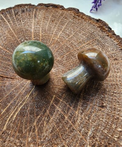 Mantar Yesil Akik Tasi