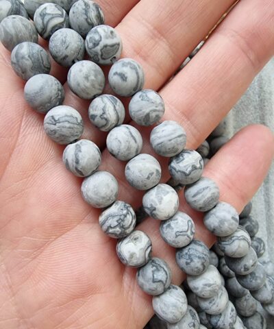 Mat Dogal Tas Boncuk Cesitleri 8 Mm 501