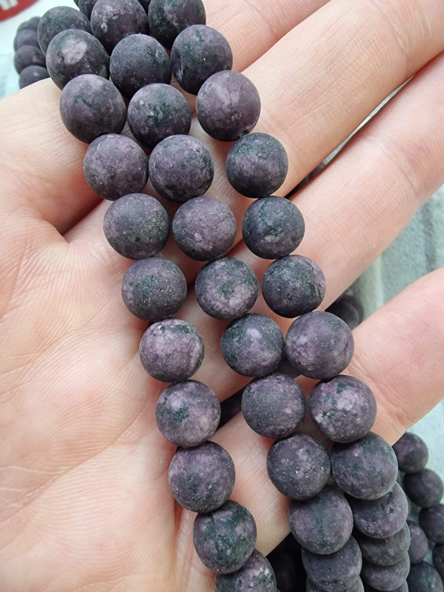 Mat Dogal Tas Boncuk Cesitleri 8 Mm 507