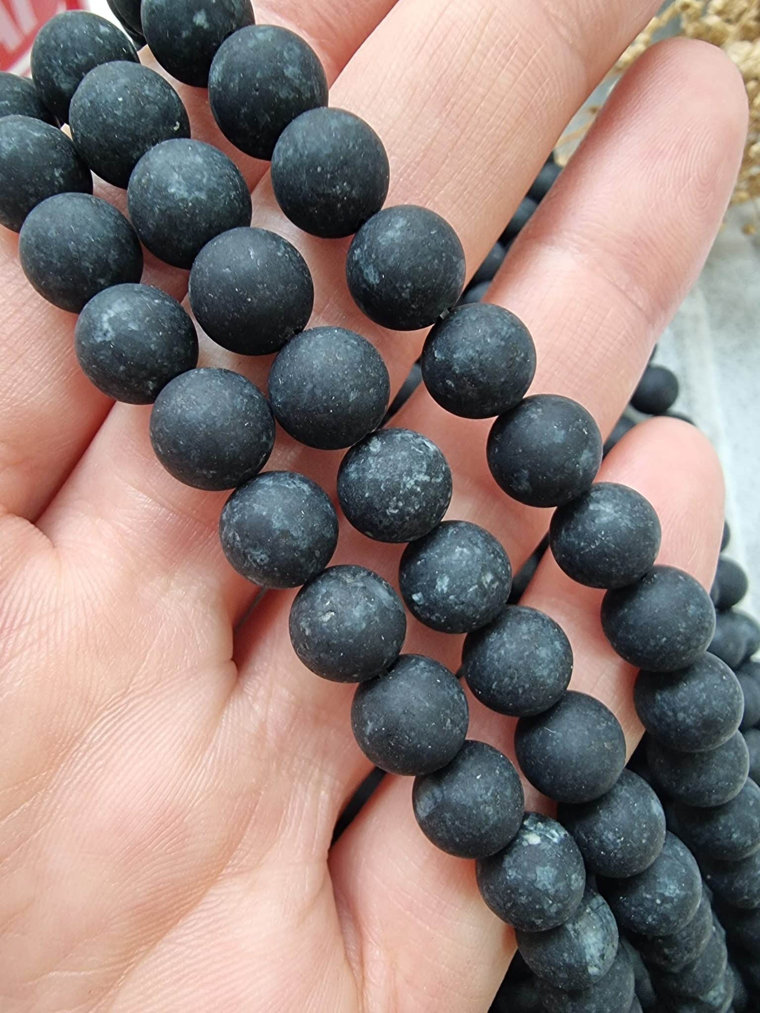 Mat Dogal Tas Boncuk Cesitleri 8 Mm 509