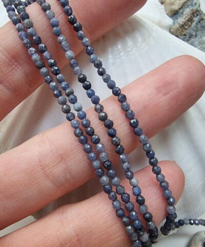 Mavi Safir Faset Kesim 2 Mm Dogal Tas 2