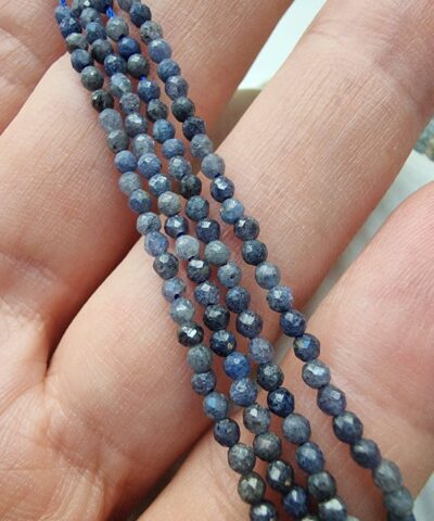 Mavi Safir Faset Kesim 2 Mm Dogal Tas