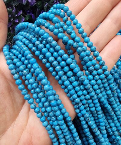 Mavi Turkuaz Dogal Tas 4 Mm