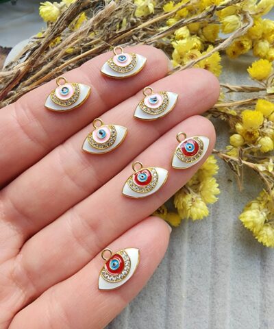 Maya Göz Zirkon Taşlı Minimal Çarm