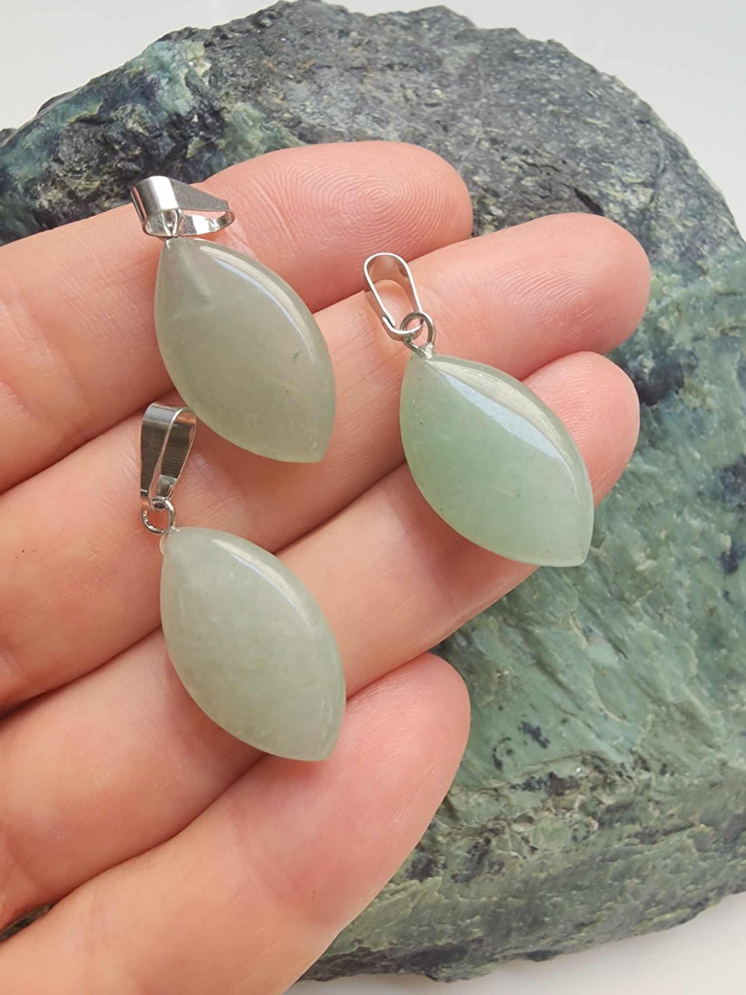 Mekik Aventurin Taşı Kolye Ucu