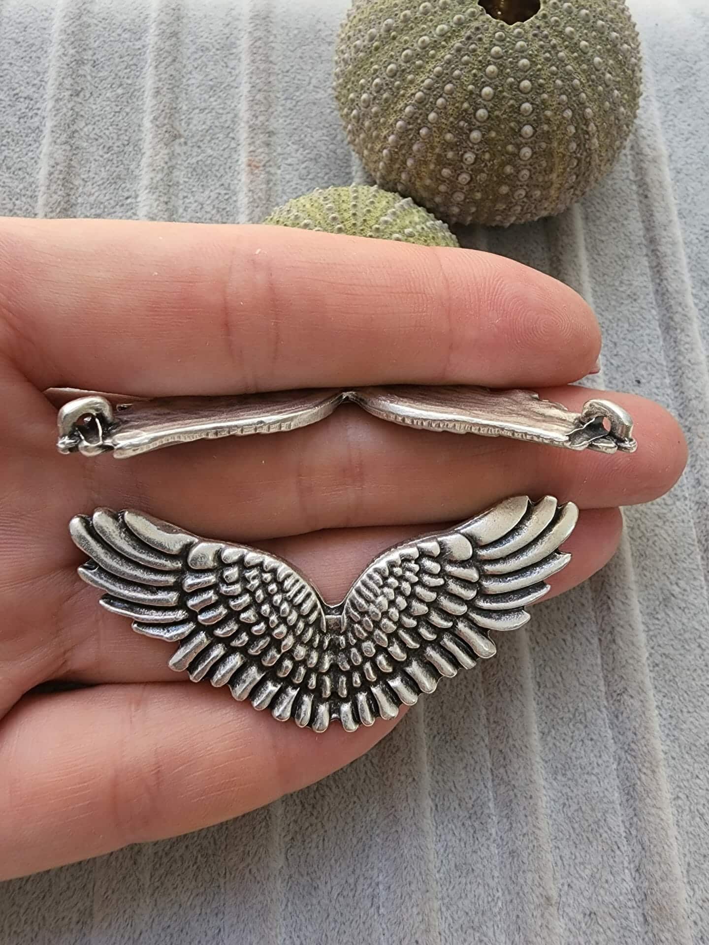 Melek Kanatlari Zamak Dokum Kolye Ucu 2