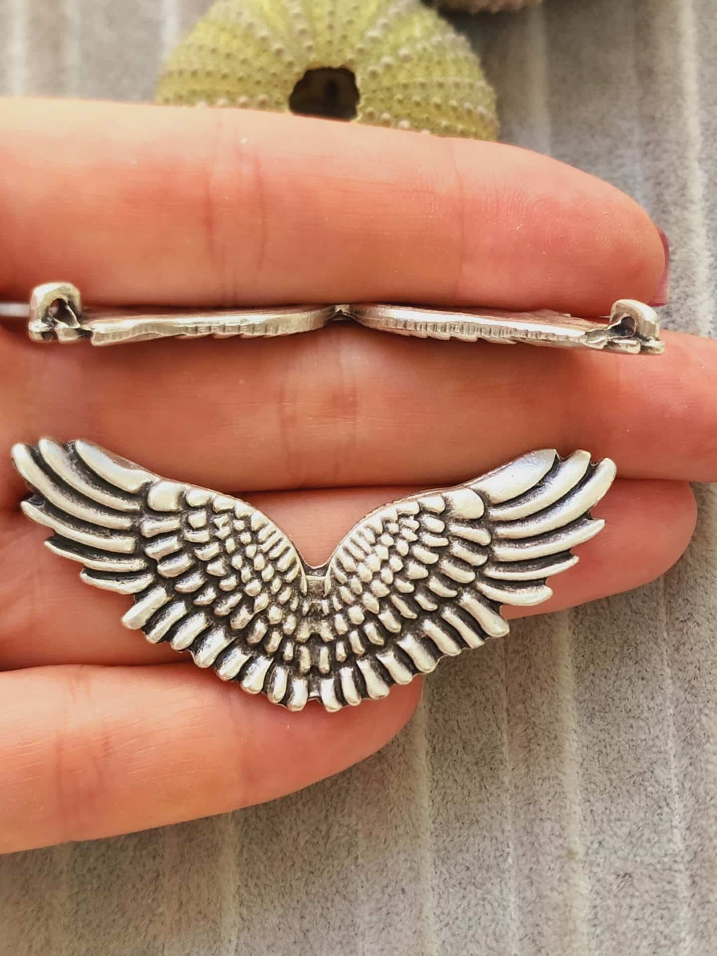 Melek Kanatlari Zamak Dokum Kolye Ucu 3