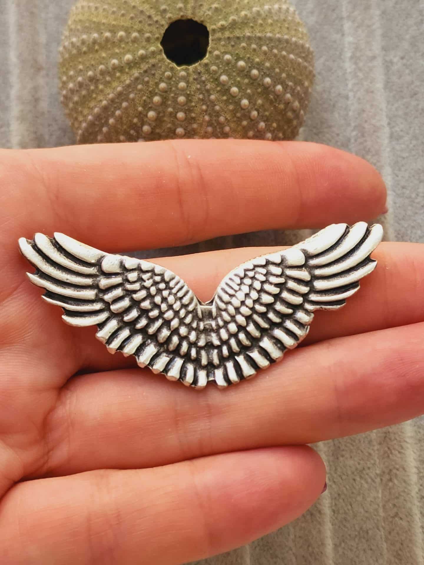 Melek Kanatlari Zamak Dokum Kolye Ucu 4