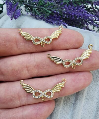 Melek Kanatli Sonsuzluk Kolye Ucu