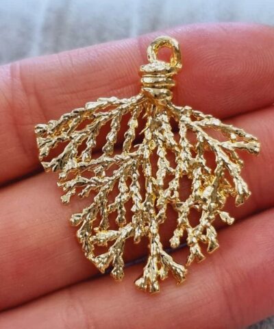 Mercan Mat Altin Kolye Ucu Kaplama 2