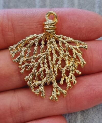 Mercan Mat Altin Kolye Ucu Kaplama