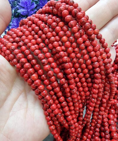 Mercan Turkuaz Dogal Tas 4 Mm