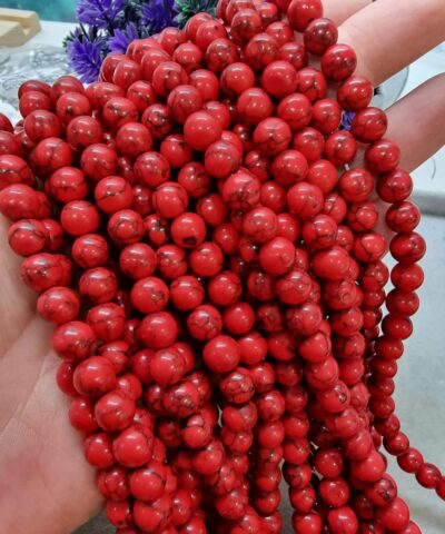 Mercan Turkuaz Dogal Tas 8 Mm