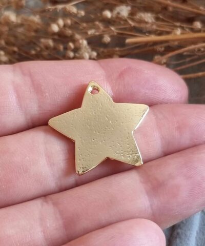 Metal Yildiz Kolye Ucu