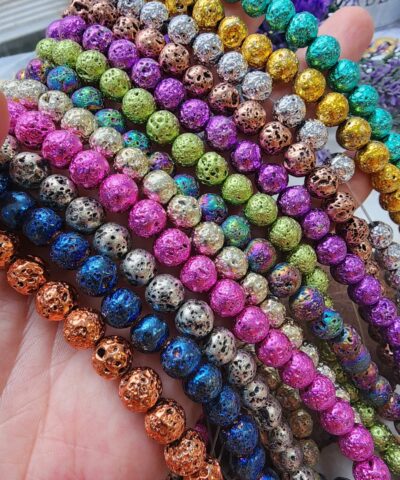 Metalik Renk Dogal Lav Tasi