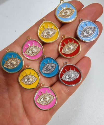 Mineli Zirkon Tasli Otantik Goz Kolye Ucu 1