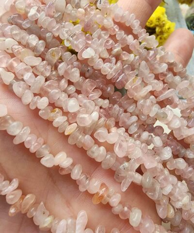 Mini Kirik Pembe Kuvars Dogal Tas 3