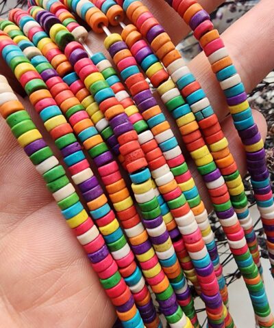 Mix Disk Turkuaz Firuze Tasi Turkuaz 4 Mm