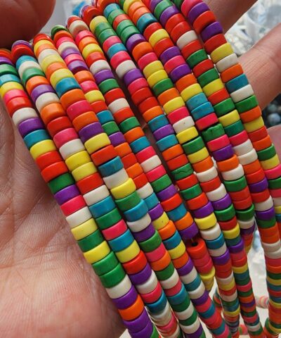 Mix Disk Turkuaz Firuze Tasi Turkuaz 6 Mm