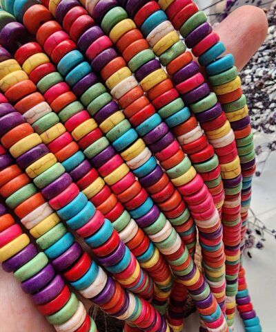 Mix Disk Turkuaz Firuze Tasi Turkuaz 8 Mm