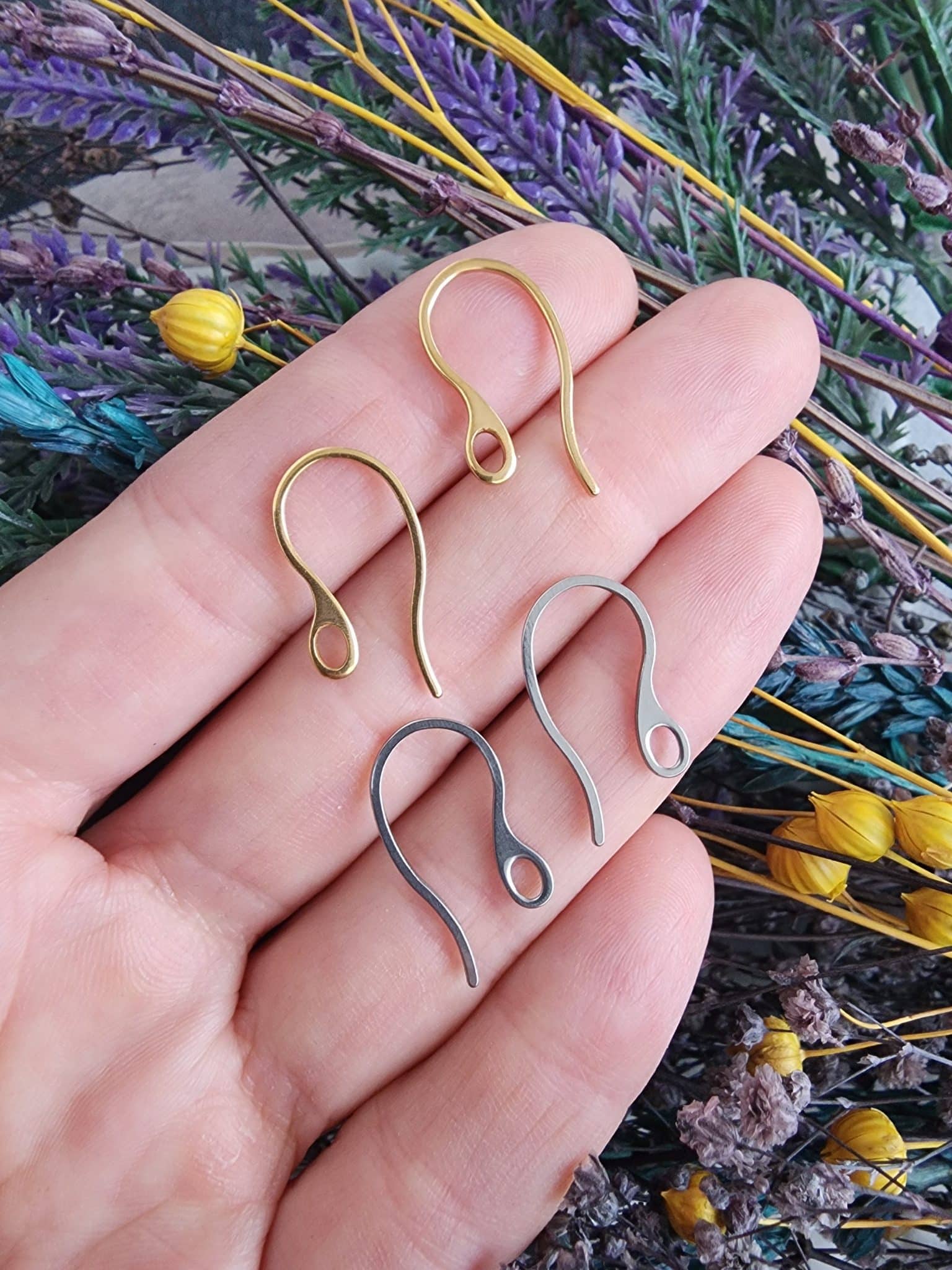 Modern Çelik Küpe Kancası